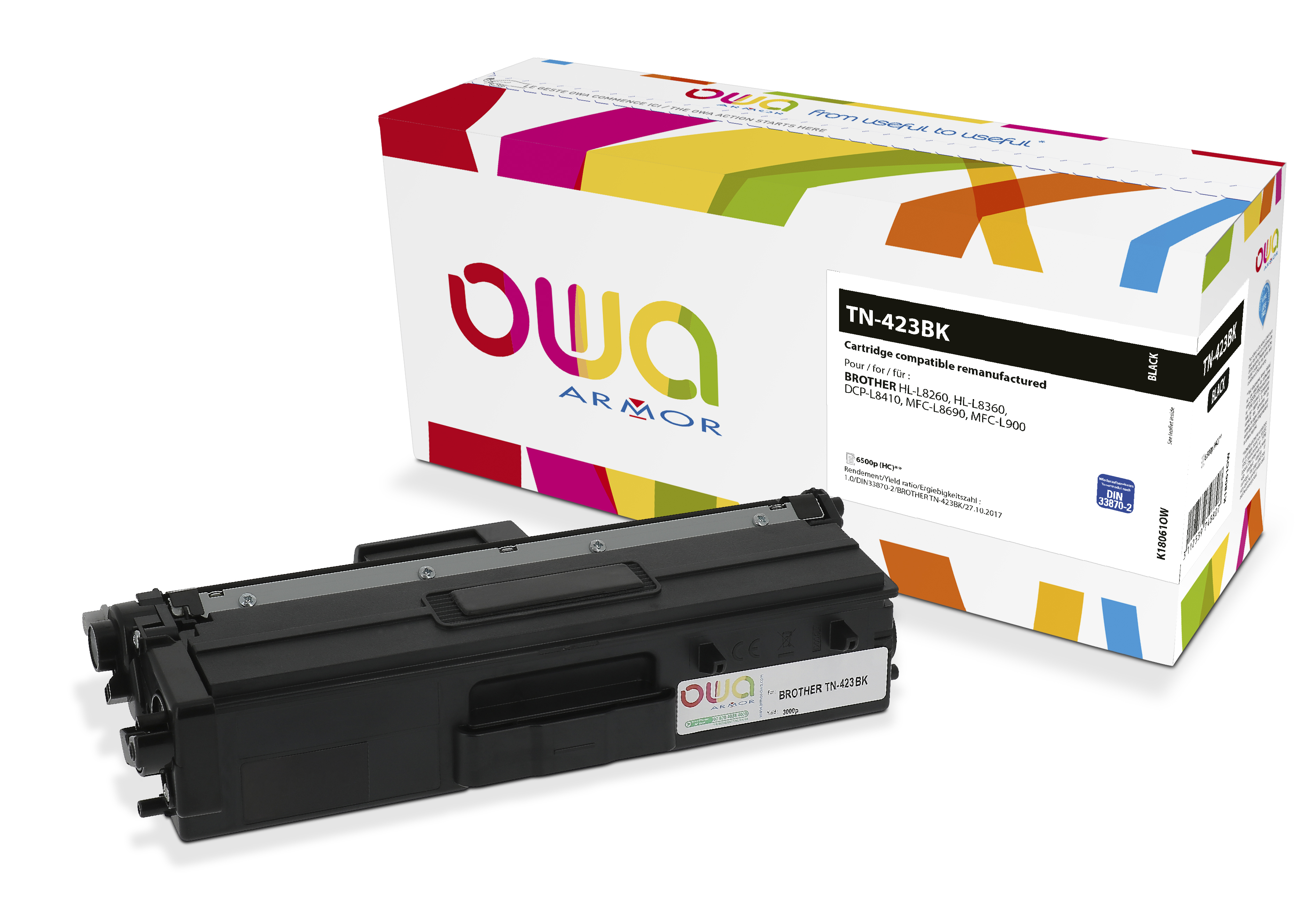 K18061OW cartucho de tóner 1 pieza(s) Compatible Negro