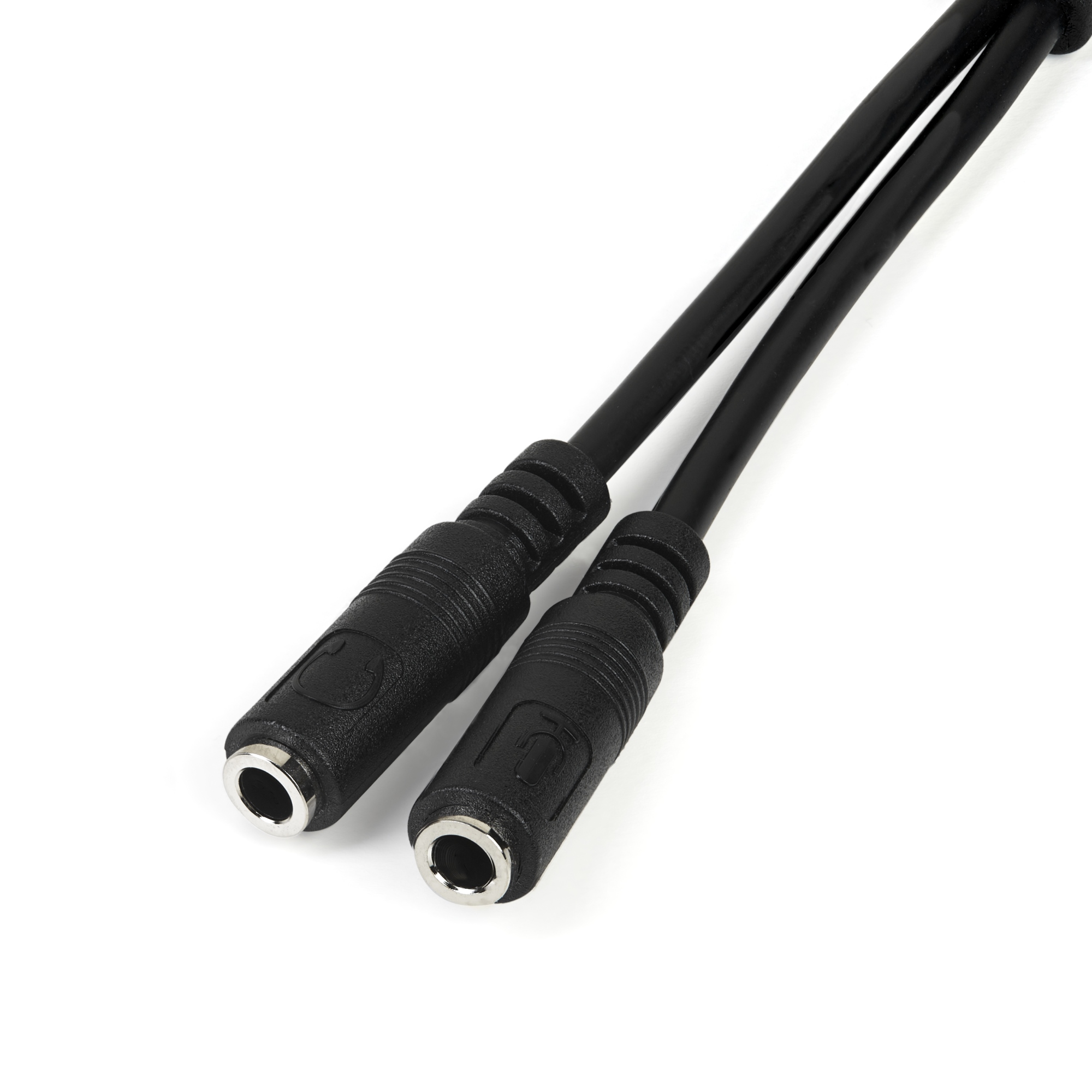 Adaptador de Auriculares con Micrófono Mini-Jack 3,5mm de 4 pines a Conectores Separados de Auriculares y de Micrófono - Conversor de 4 a 3 Posiciones y 2 Posiciones M a H