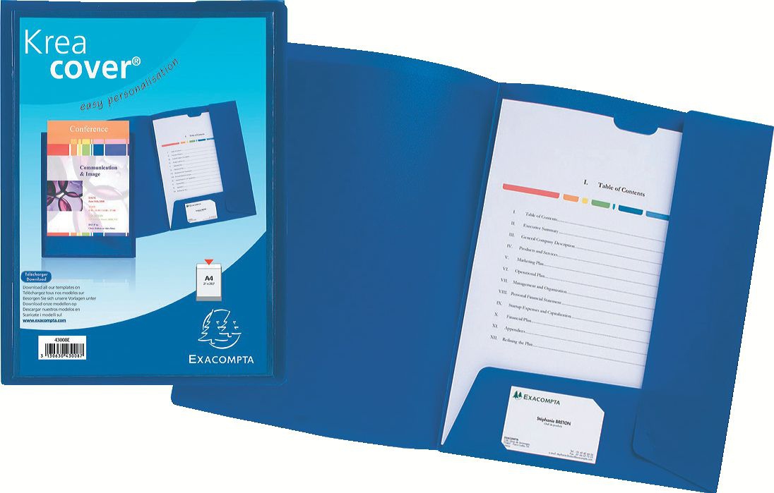 43500E carpeta Polipropileno (PP) Multicolor A4