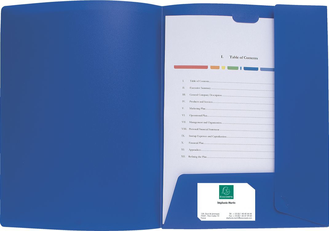 43502E carpeta Polipropileno (PP) Azul A4
