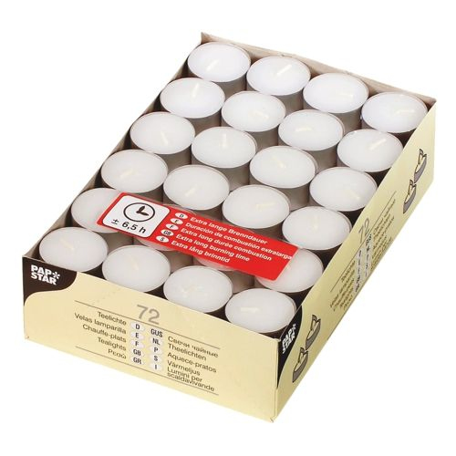 15230 vela Cilindro Blanco 72 pieza(s)