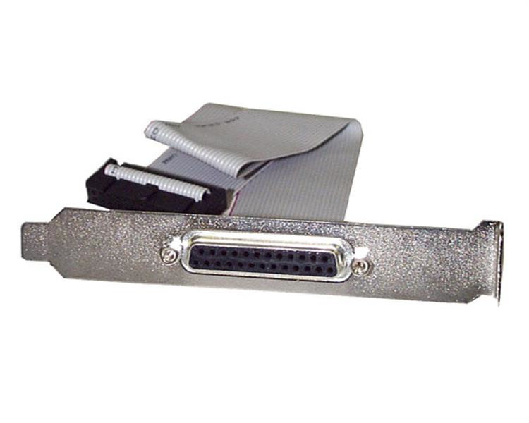Bracket Adaptador Paralelo DB25 a IDC26 de 26 Pines con Cable de 40cm