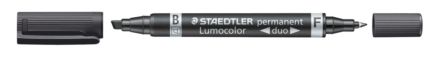 348 B marcador permanente Negro