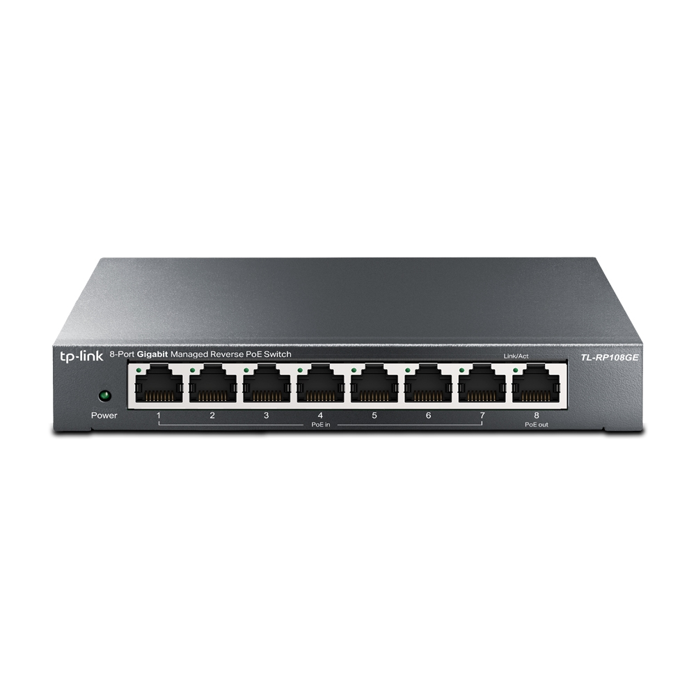 Omada TL-RP108GE switch Gestionado L2 Gigabit Ethernet (10/100/1000) Energía sobre Ethernet (PoE) Negro
