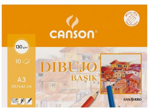 Dibujo Basik Arte de papel 10 hojas