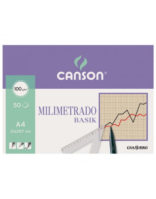 Milimetrado Basik Arte de papel 50 hojas