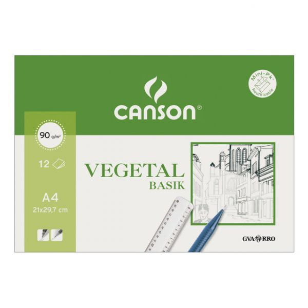 Vegetal Basik Arte de papel 12 hojas