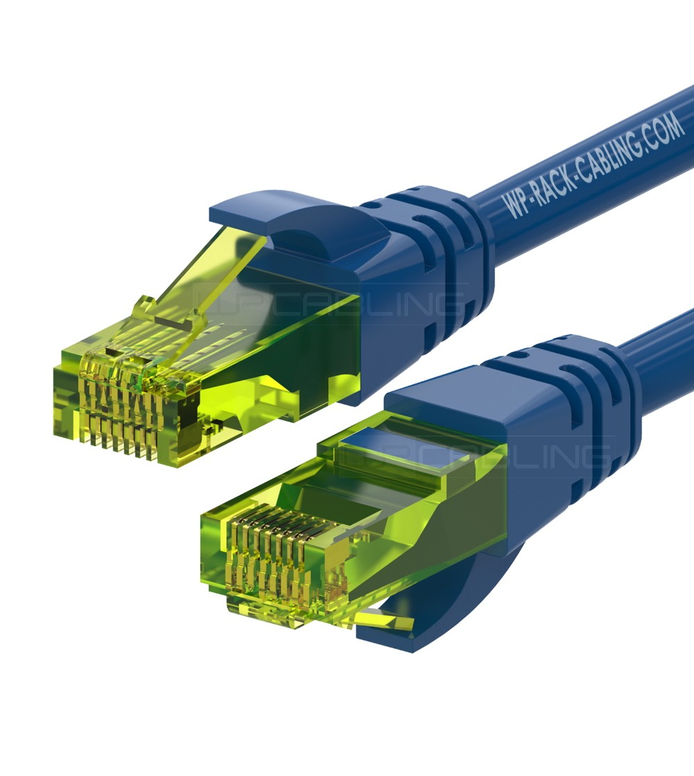 WPC-PAT-6AU005B cable de red Azul 0,5 m Cat6a U/UTP (UTP)