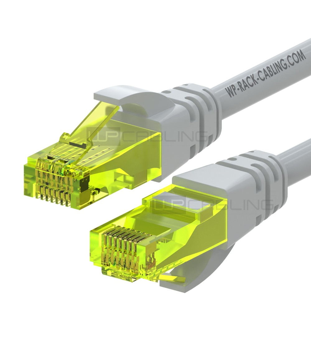 WPC-PAT-6AU010 cable de red Gris 1 m Cat6a U/UTP (UTP)