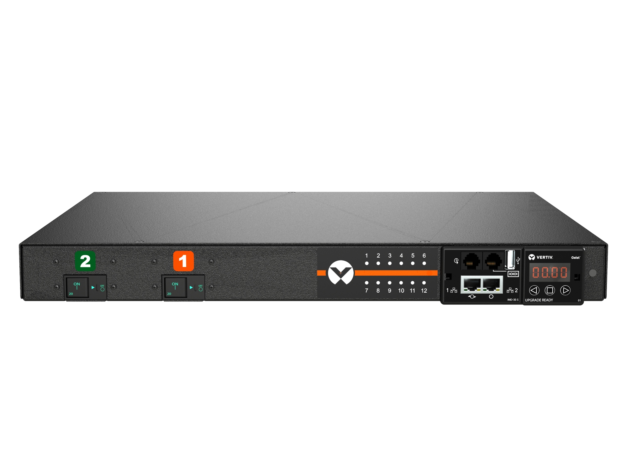 VP59100 unidad de distribución de energía (PDU) 12 salidas AC 1U Negro