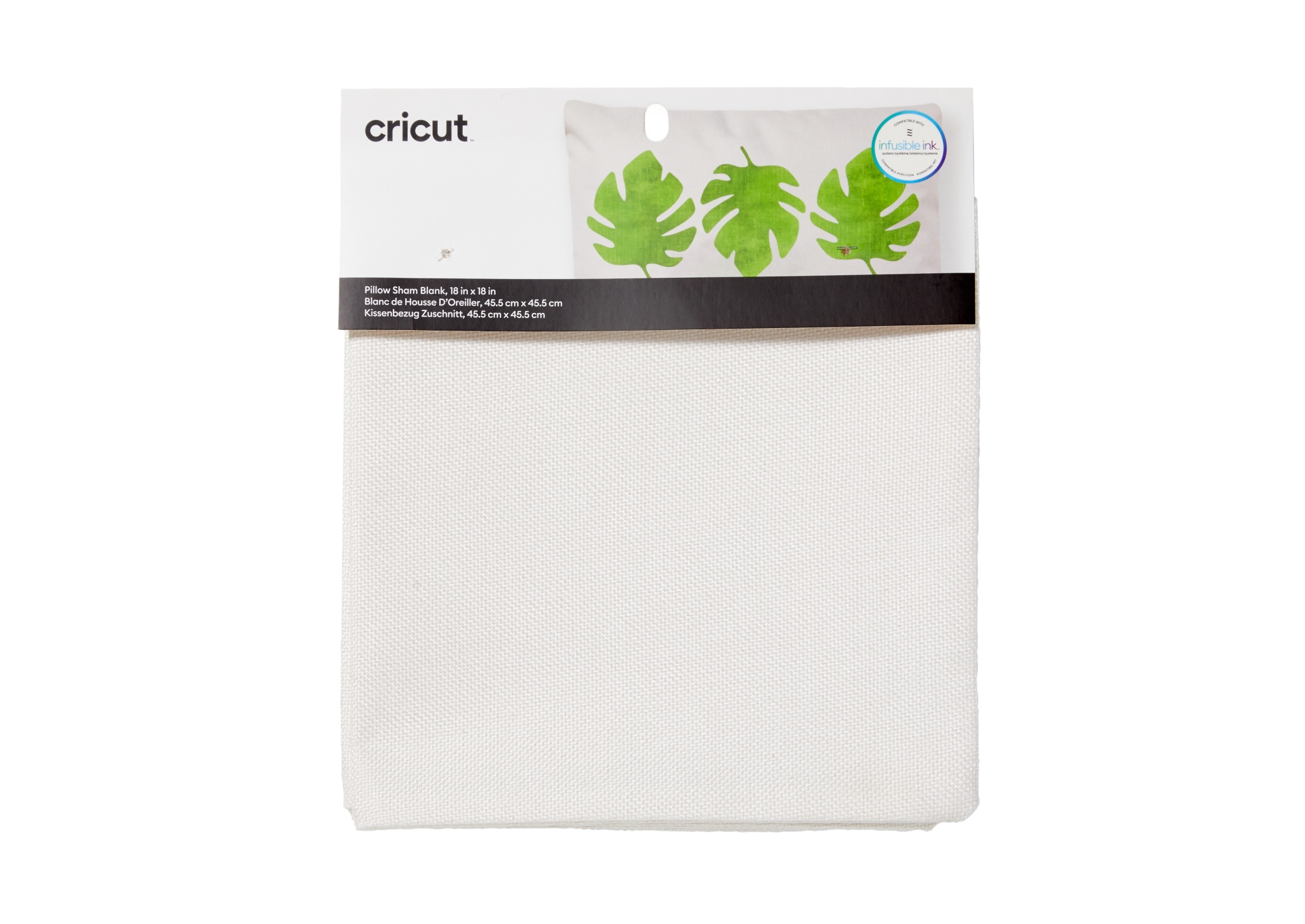 Pillow Cover Blank Crema de color Poliéster