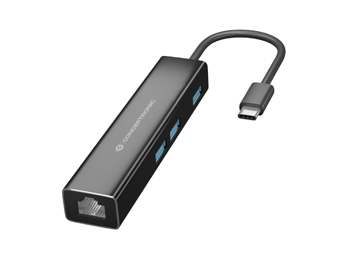 DONN07B base para portátil y replicador de puertos USB 3.2 Gen 1 (3.1 Gen 1) Type-C Negro