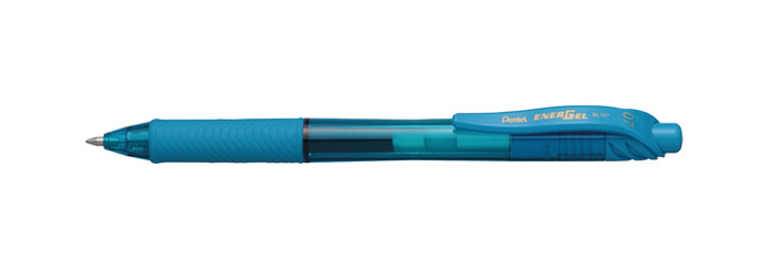 EnerGel X Bolígrafo retráctil con clip Azul - Pack 12 Unidades - BL107-SX