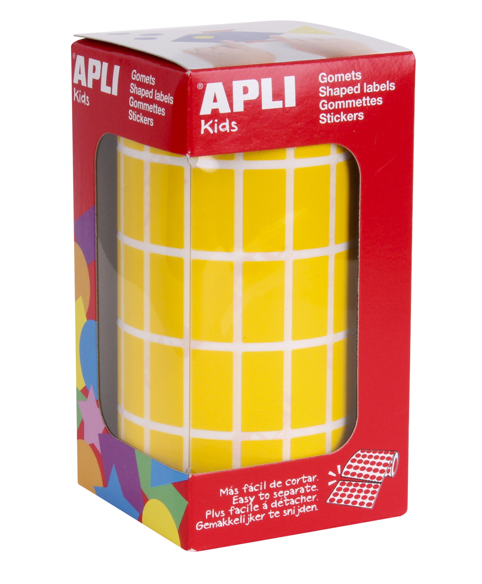 04883 etiqueta autoadhesiva Rectángulo Permanente Amarillo