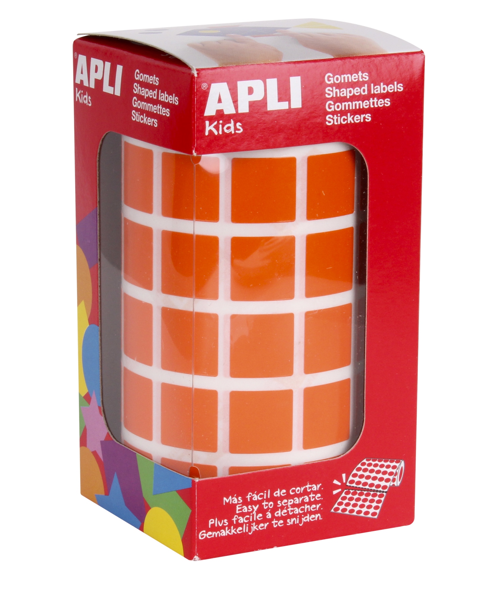 12479 etiqueta autoadhesiva Plaza Permanente Naranja