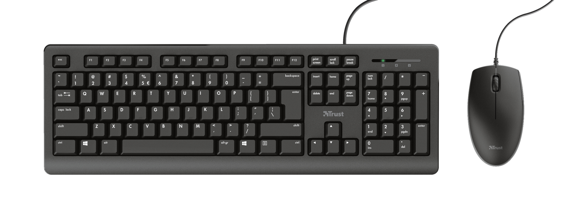 Primo teclado Ratón incluido Universal USB QWERTY Español Negro