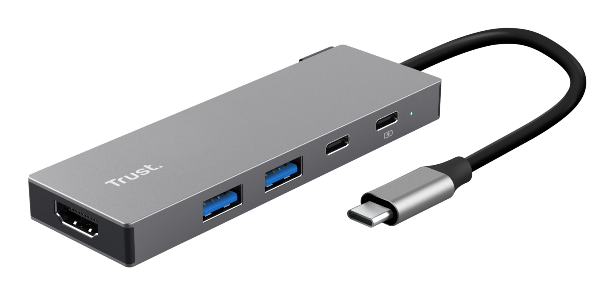 26062 hub de interfaz USB Tipo C Gris