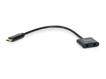 Adaptador DAC de audio USB-C a dual de 3,5 mm