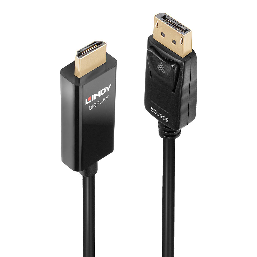 40925 adaptador de cable de vídeo 1 m DisplayPort HDMI Negro
