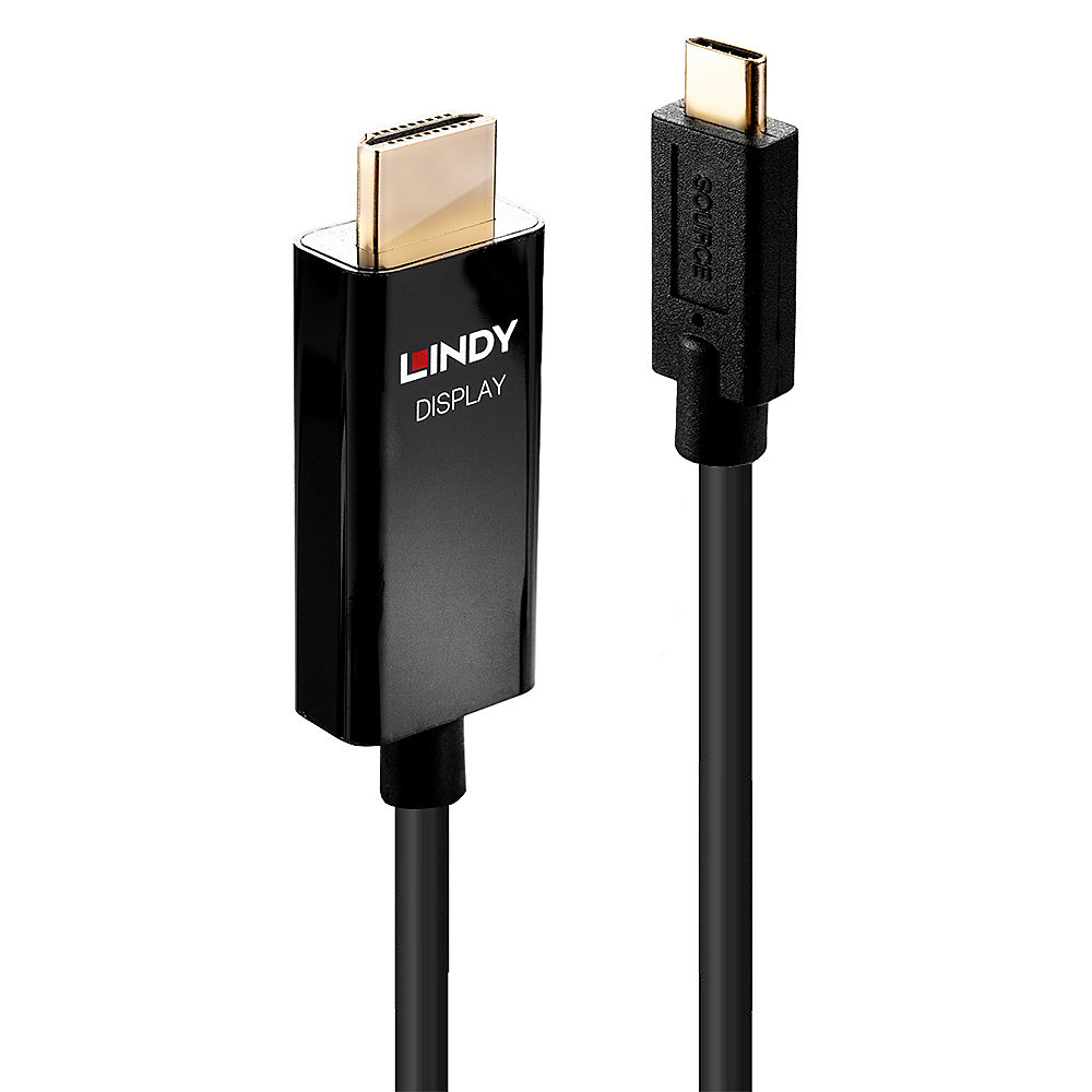 43293 adaptador de cable de vídeo 3 m USB Tipo C HDMI tipo A (Estándar) Negro