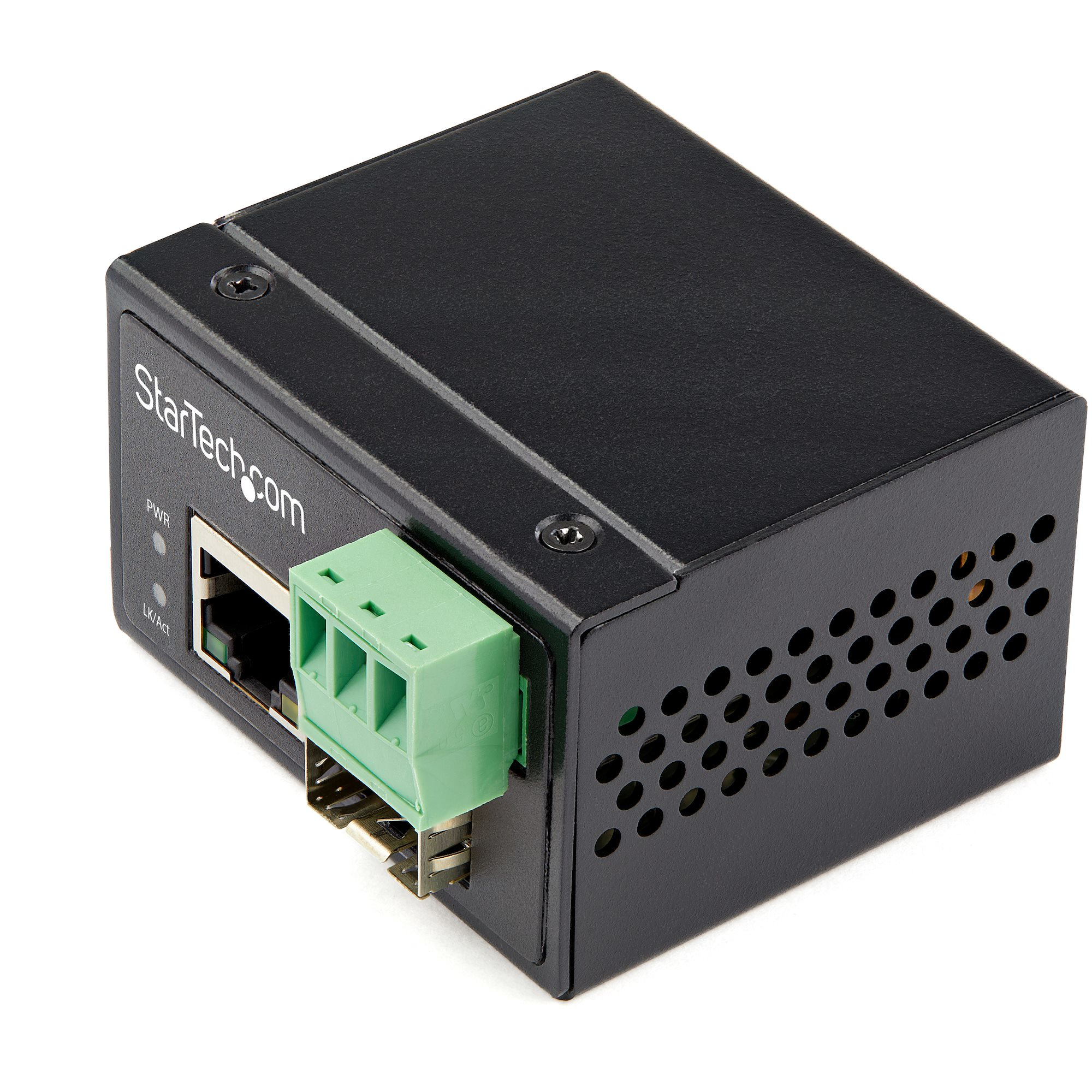 Conversor de Medios Ethernet Industrial de Fibra Multi o Monomodo a Ethernet - SFP a RJ45 - Convertidor - IP30 (IMC100MSFP)