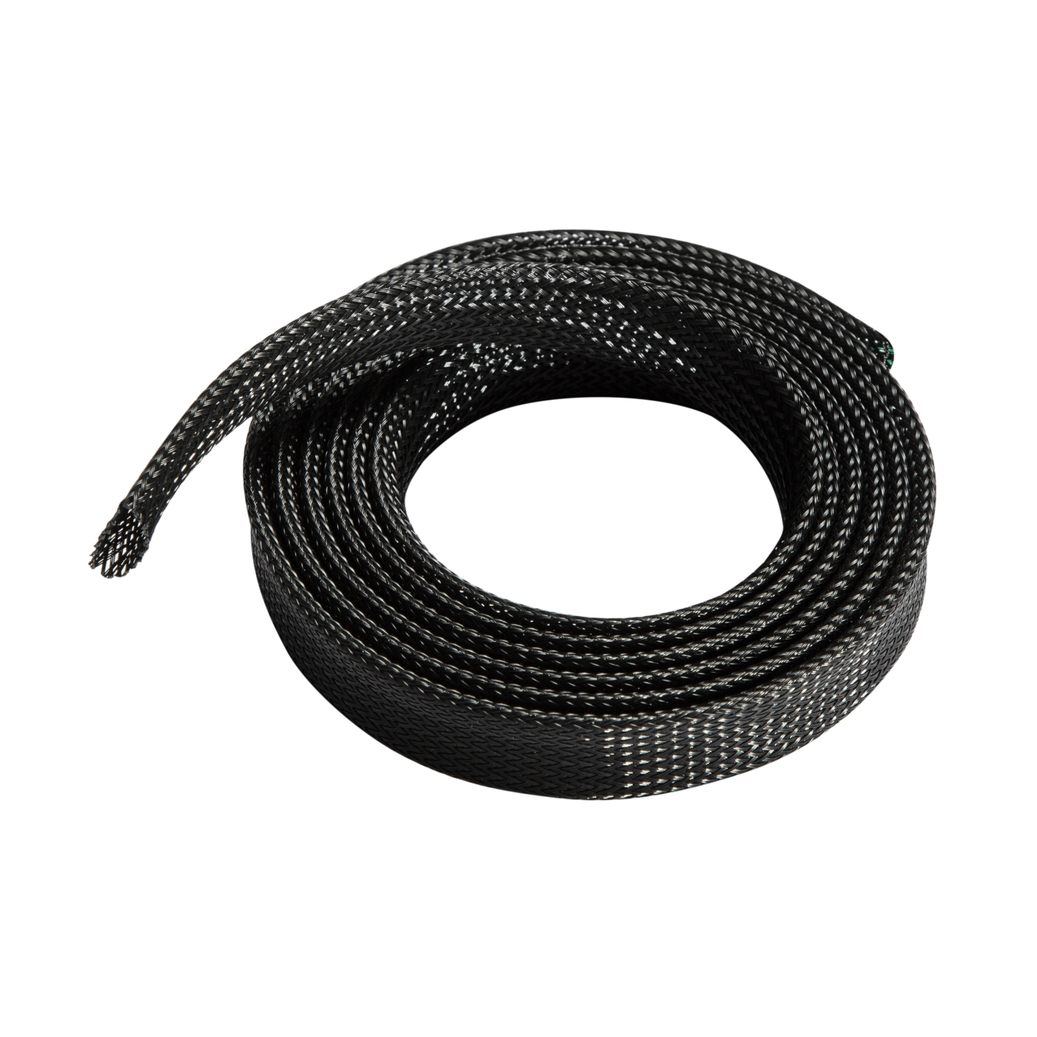 Organizador de cable poliéster 20mm, Negro, 1.0m