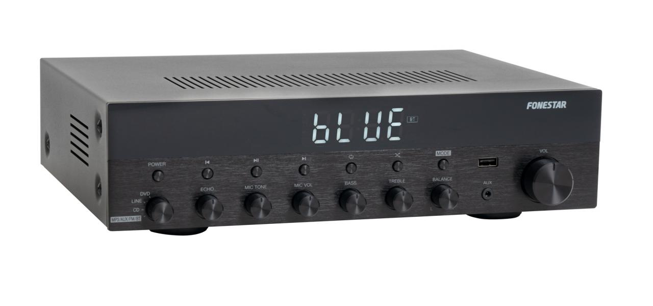 AS3030 amplificador de audio 2.0 canales Hogar Negro