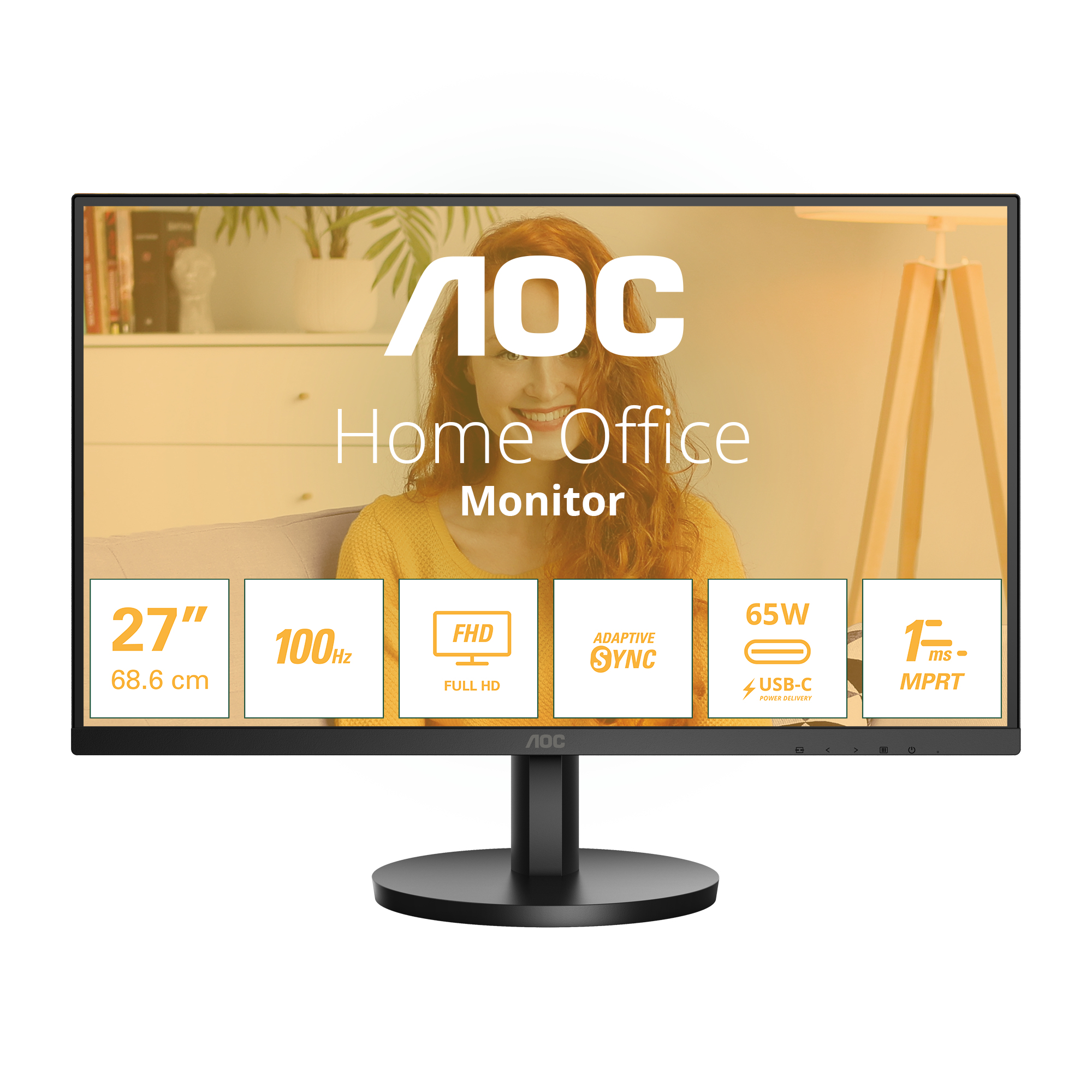 27B3CA2 pantalla para PC 68,6 cm (27") 1920 x 1080 Pixeles Full HD LED Negro