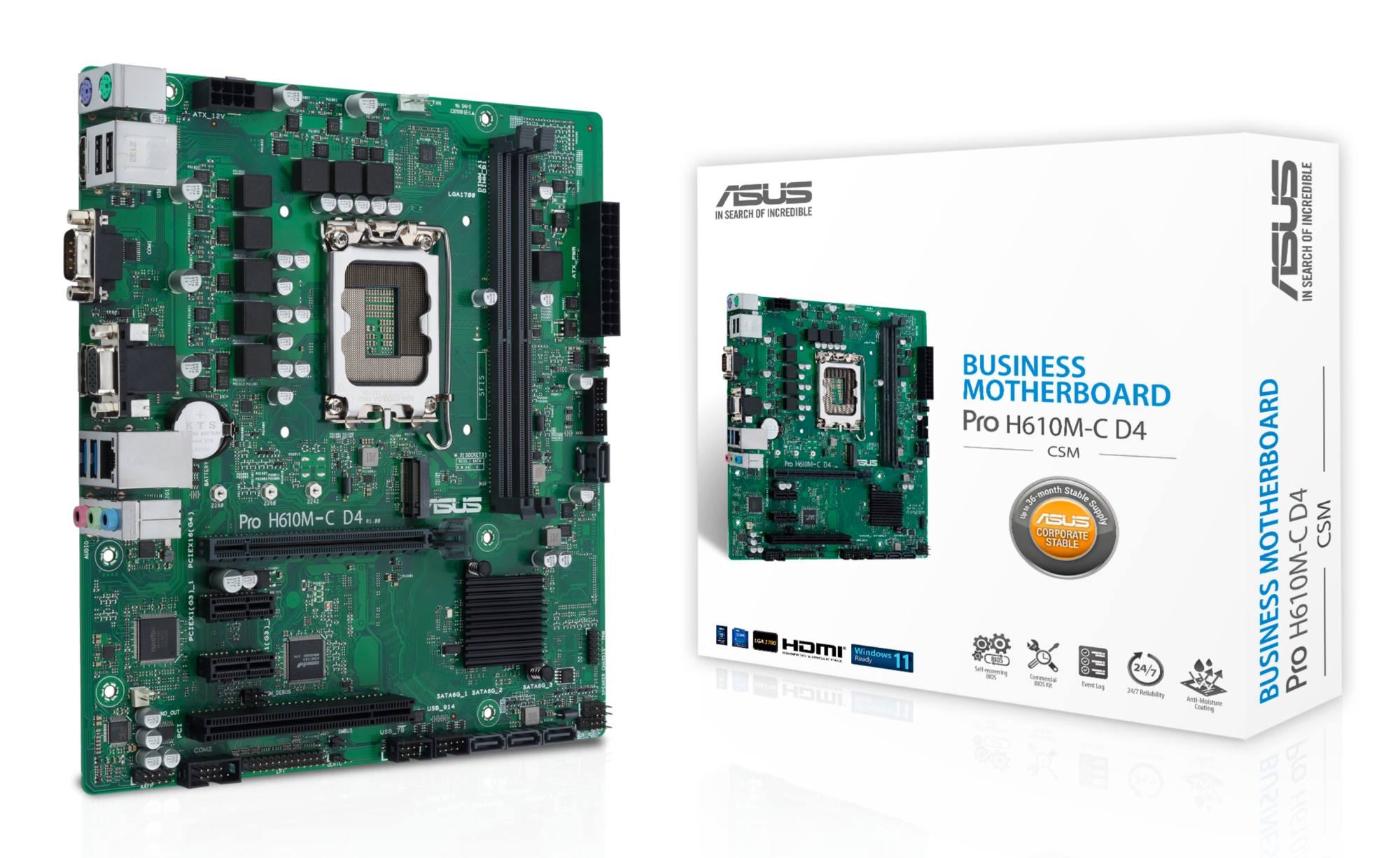 PRO H610M-C D4-CSM Intel H610 LGA 1700 micro ATX