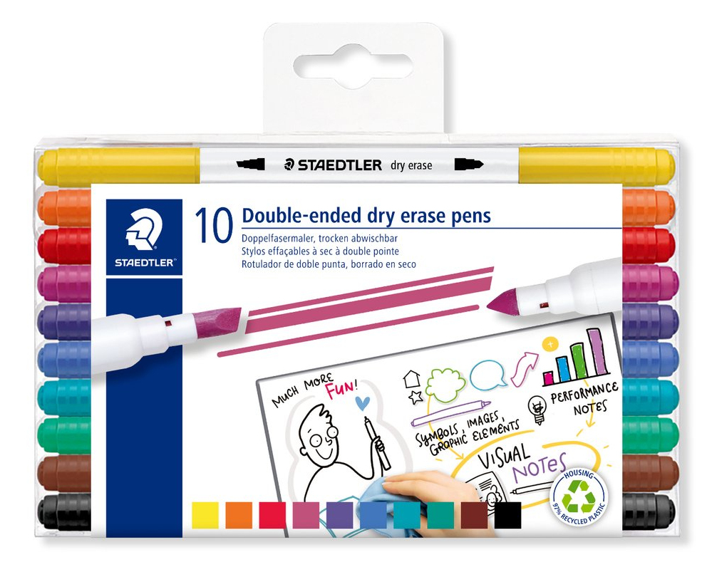 3010 marcador 10 pieza(s) Fibre tip Multicolor