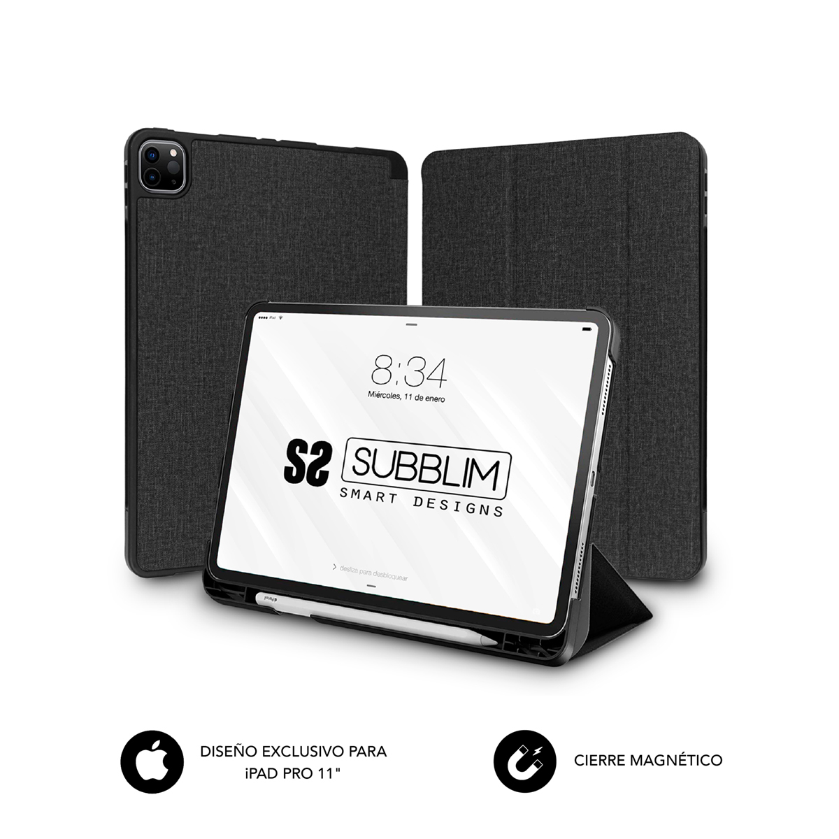 Funda Tablet Shock Case iPad Pro 11 2021/20/18 Negro