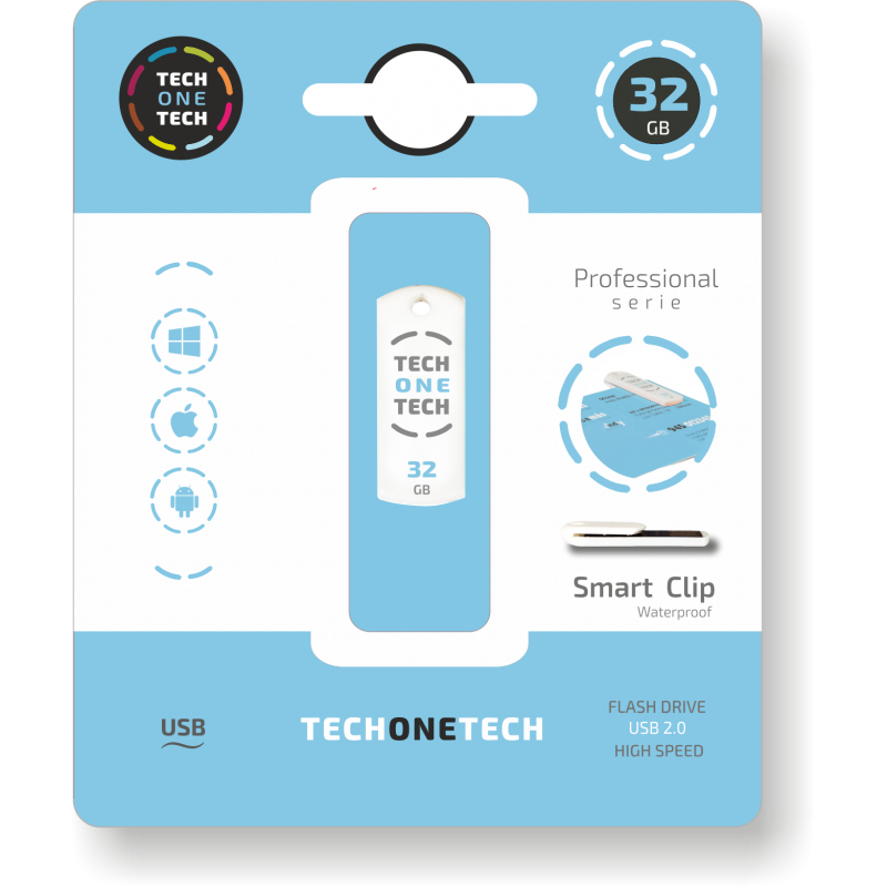 TEC3003-32 unidad flash USB 32 GB USB tipo A 2.0 Blanco