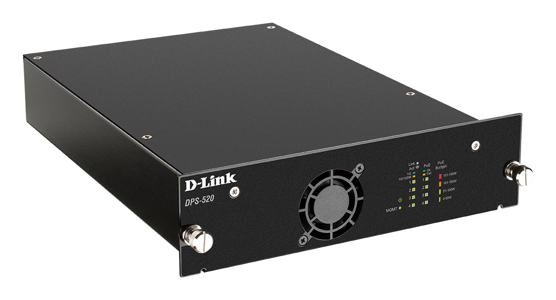 DPS-520 adaptador e inyector de PoE Ethernet rápido, Gigabit Ethernet