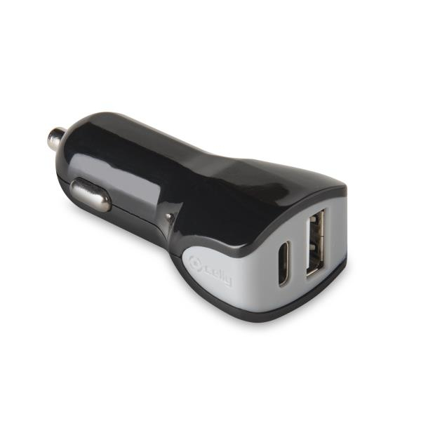 CCTYPECUSBBK cargador de dispositivo móvil Negro Auto