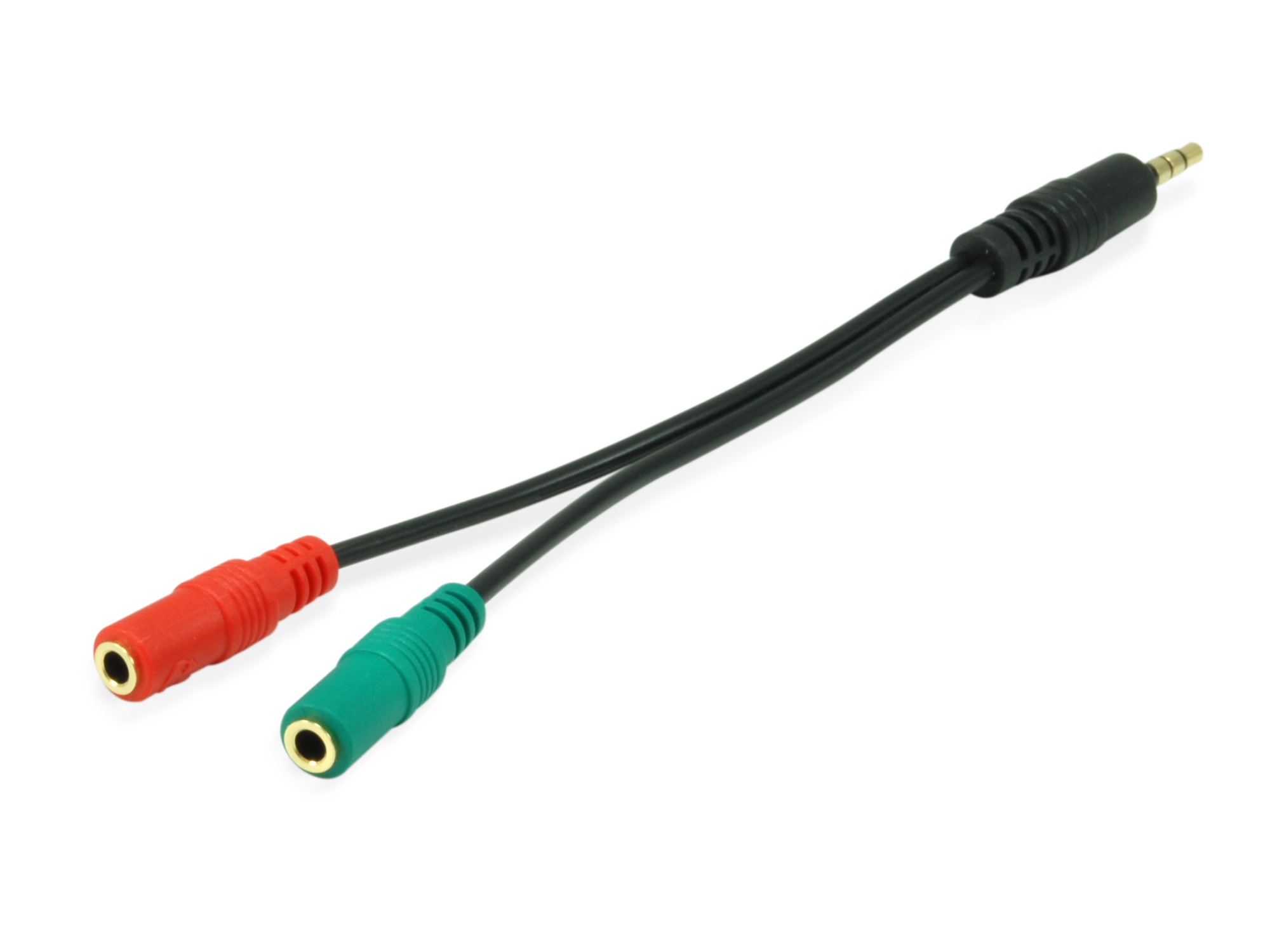 147943 cable de audio 1,5 m 2 x 3.5mm 3,5mm Negro