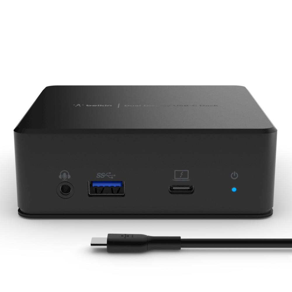 USB-C Dual Display Docking Station USB 3.2 Gen 1 (3.1 Gen 1) Type-C Negro