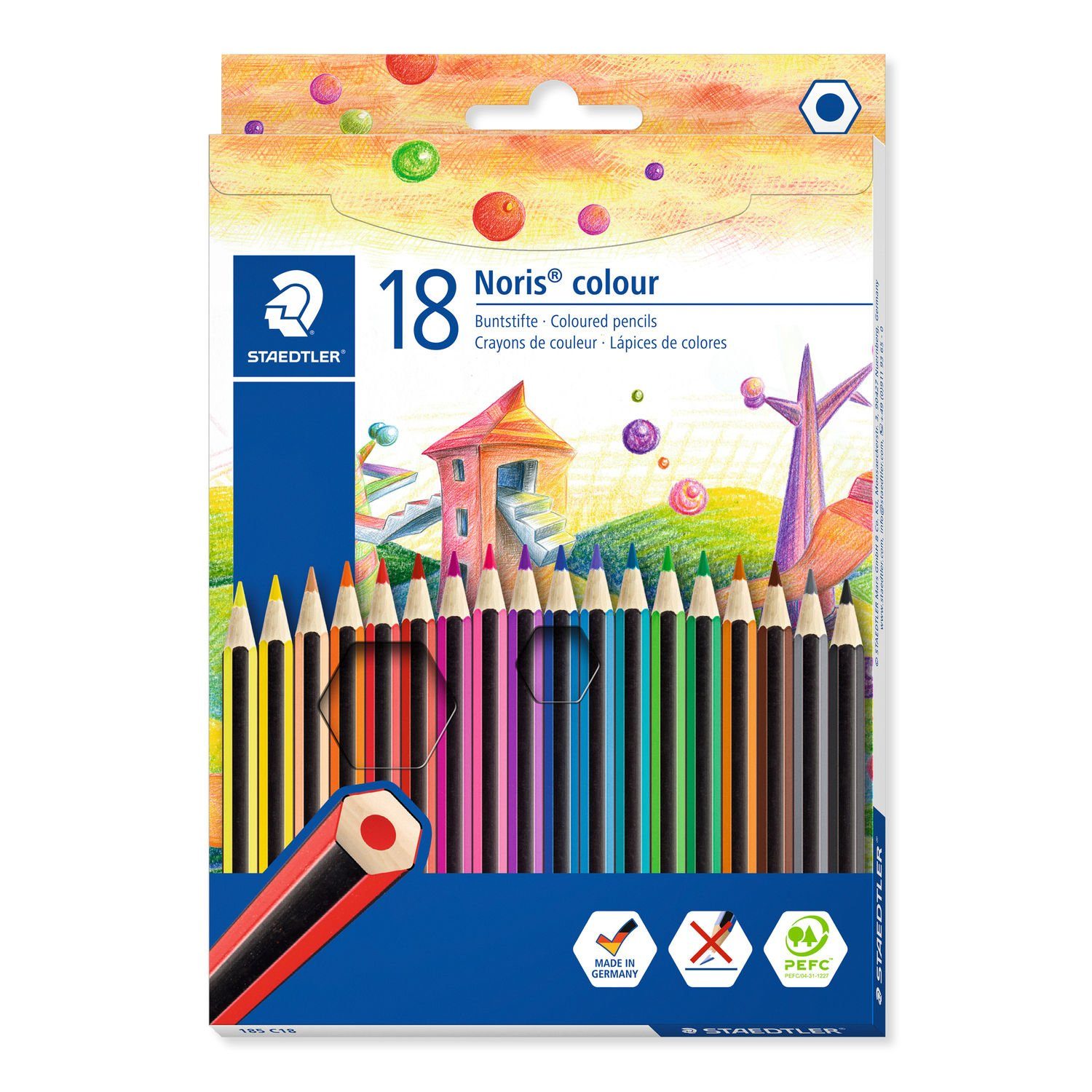 185 C18 laápiz de color Multicolor 18 pieza(s)