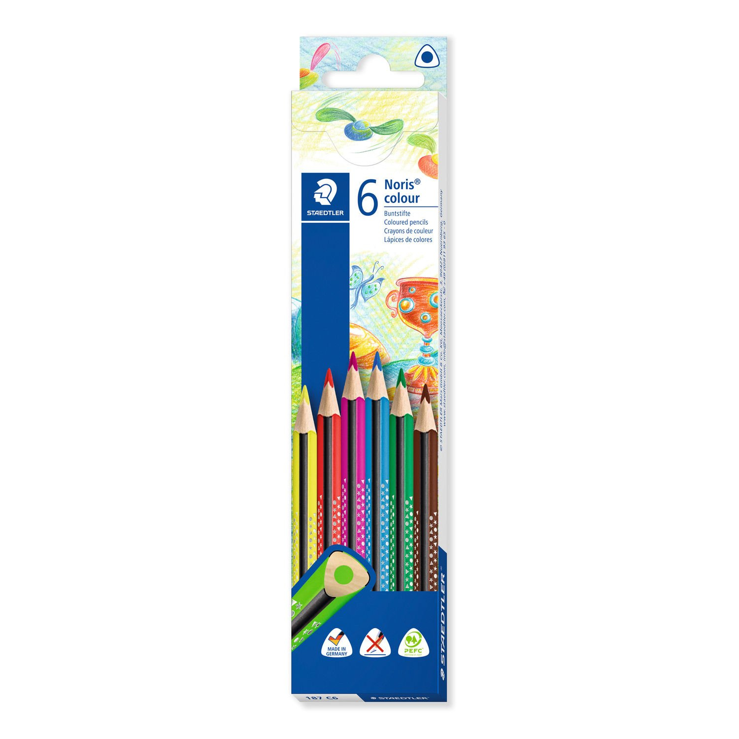 187 C6 lápiz de color Multicolor 6 pieza(s)