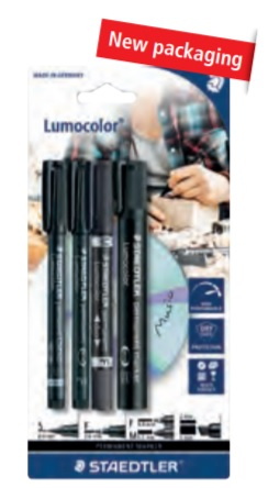 60 BK marcador permanente Negro 4 pieza(s)
