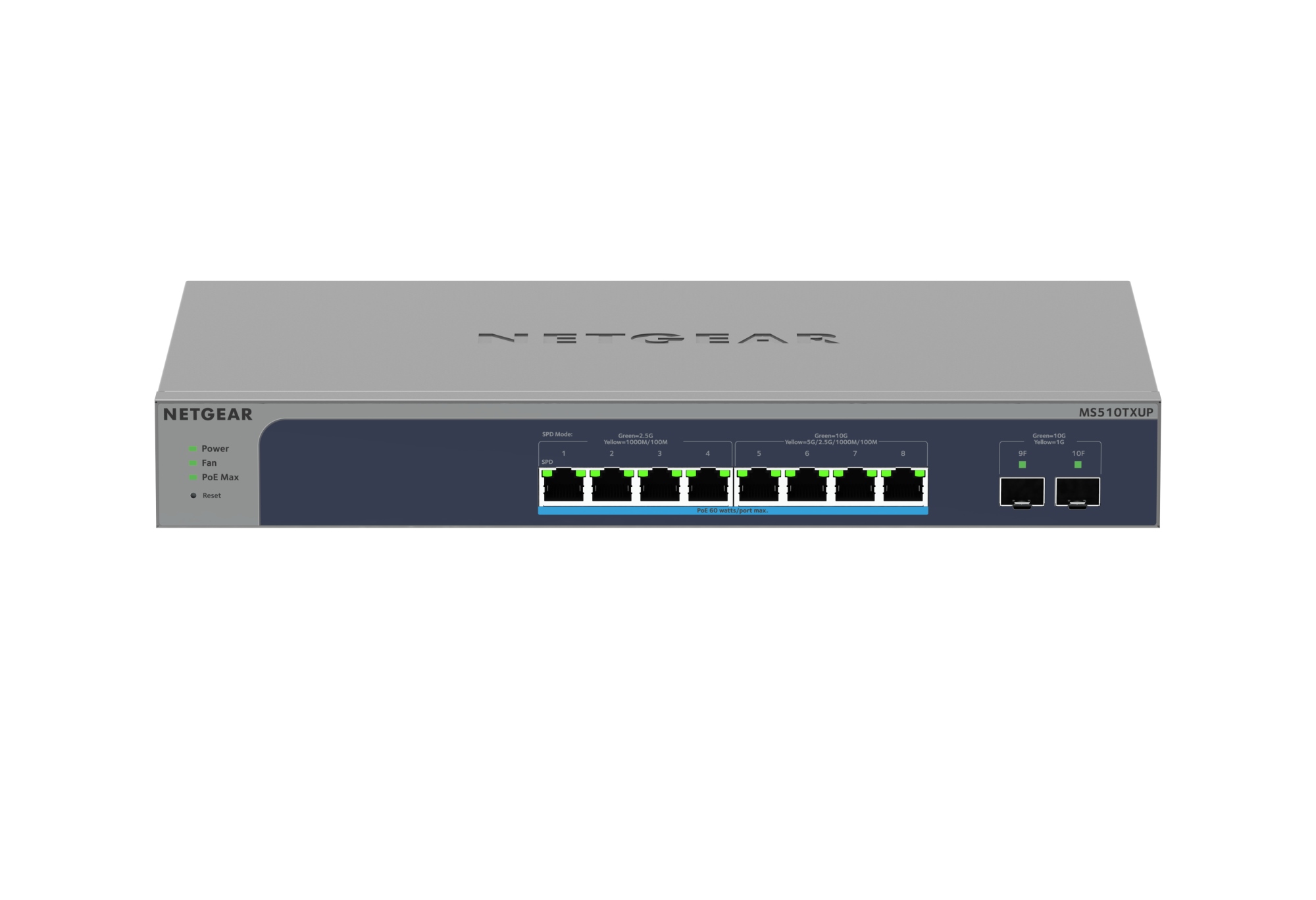 MS510TXUP Gestionado L2+ 10G Ethernet (100/1000/10000) Energía sobre Ethernet (PoE) Gris