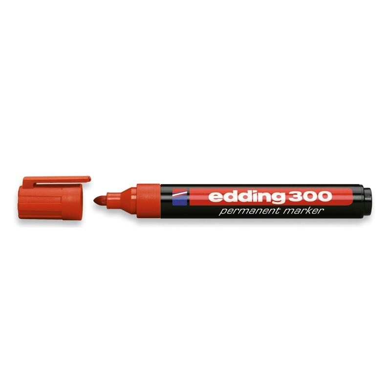 300 marcador permanente Rojo 10 pieza(s)