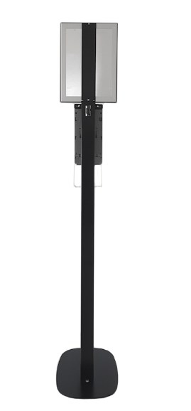 APPSTSANITIZER02 soporte para dispensador de desinfectante Negro Acero 1 pieza(s)