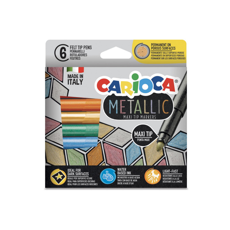 43161 rotulador Metálico, Multicolor 6 pieza(s)