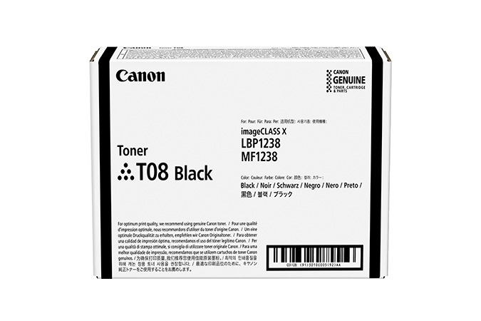 TONER T08 BLACK cartucho de tóner 1 pieza(s) Original Negro