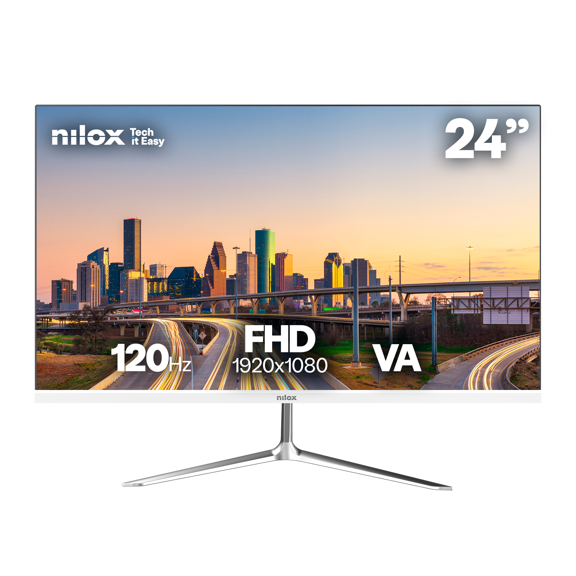 NXM24FHD1201W pantalla para PC 60,5 cm (23.8") 1920 x 1080 Pixeles Full HD LED Blanco
