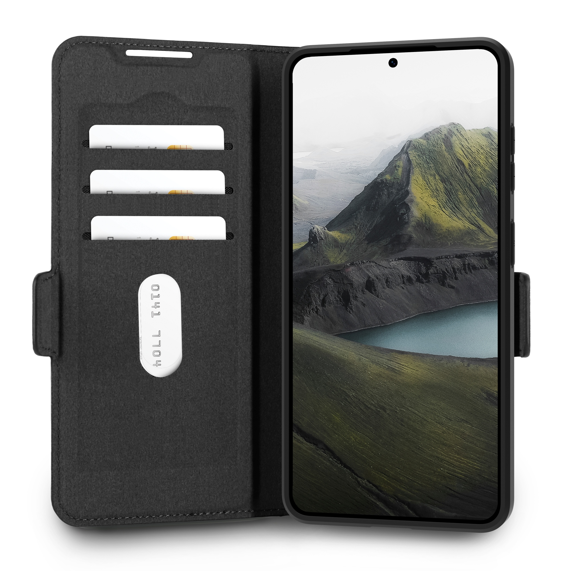 Oslo Pro funda para teléfono móvil 16 cm (6.3") Funda cartera Negro