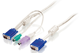 Cable KVM PS/2 y USB de 5m