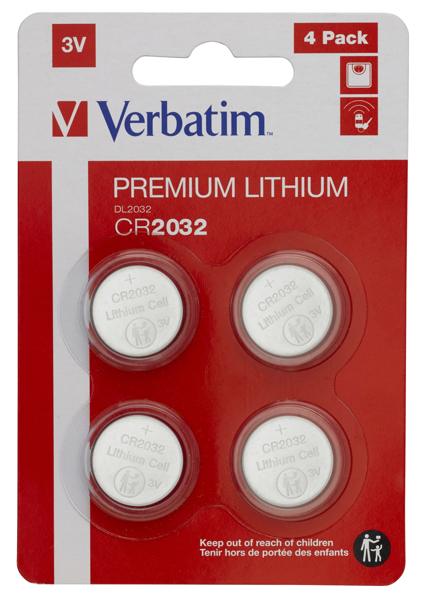 CR2032 Batería de un solo uso Litio