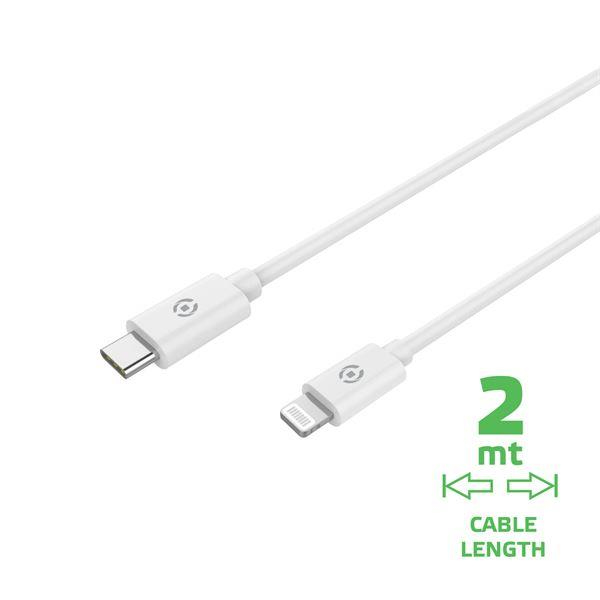 USBLIGHTC2MWH cable de conector Lightning 2 m Blanco