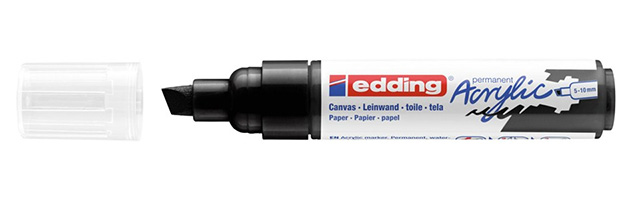 5000 Acrylic Marker Broad marcador permanente Punta de cincel Negro 1 pieza(s)